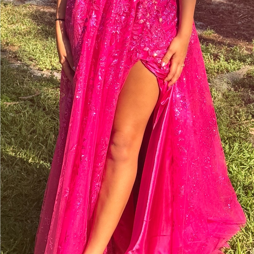 2 Cute - 00 Pink Prom Dress - Picture 4 of 5